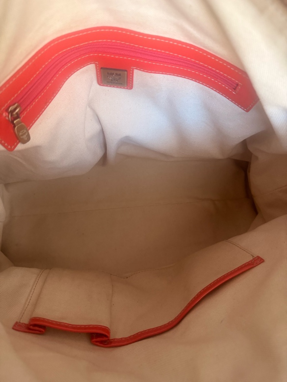 Authentic MCM München Red Patent Leather Satchel w/Crossbody Strap & Dust Bag - Picture 11 of 15